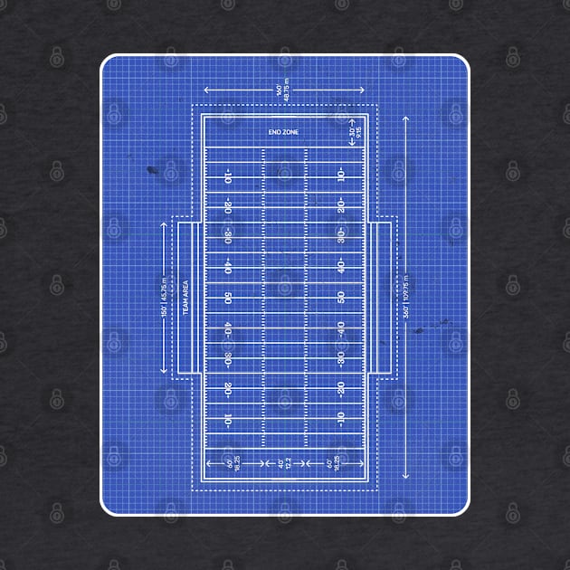 American Football Pitch Blueprint by RAADesigns